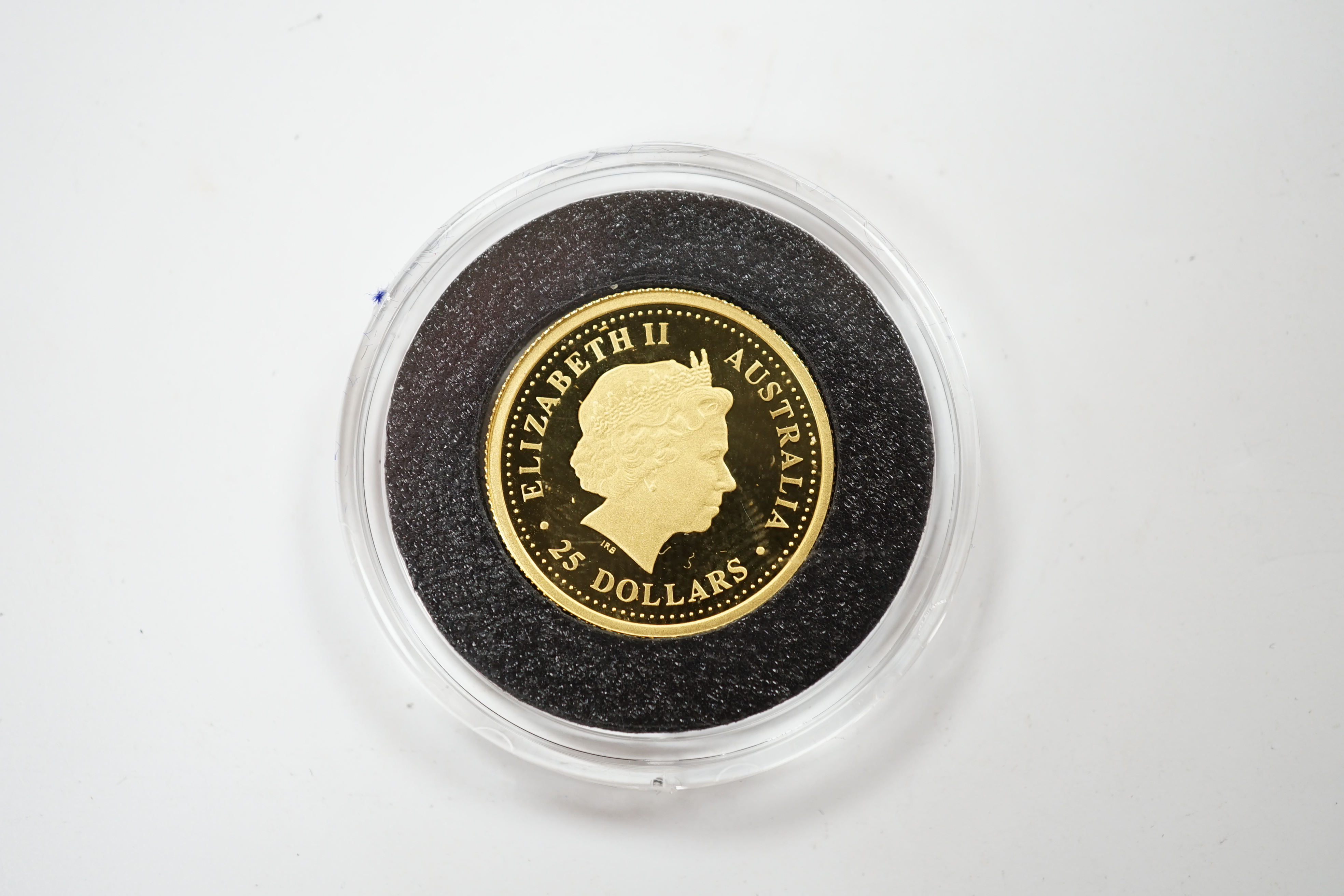 Gold coins, 2005 Australia proof gold $25 dollar coin